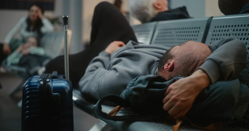 Airport, Passenger, Sleeping, Gate by Frame Stock Footage – Stock ...