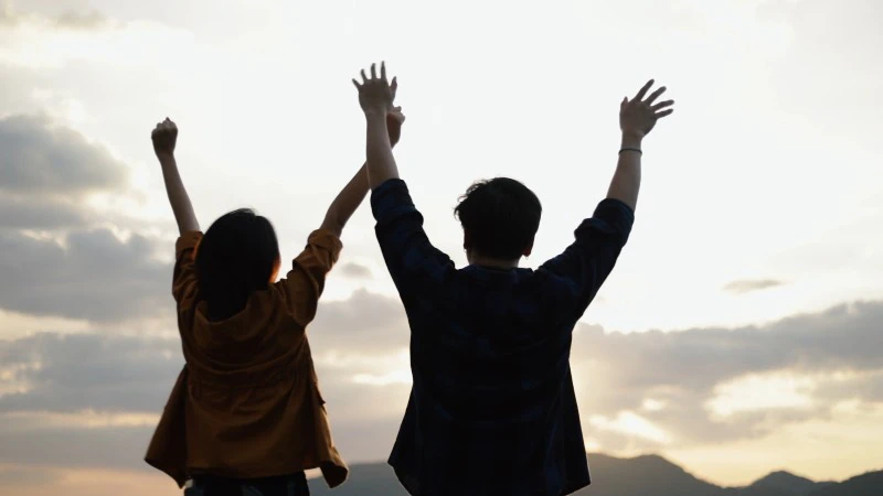 Outdoors, Waving, Hands, Couple by Waravut Pramapong – Stock Footage ...