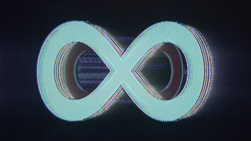 Effect, Glitch, Logo, Infinity Sign by Timecodex – Stock Footage | Artlist