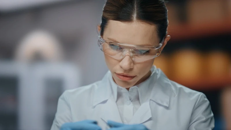 Portrait, Test Tube, Lab Gown, Safety Goggles by Stockbusters – Stock ...