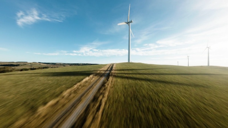 Fpv, Wind Turbine, Drone, Sustainable Power by Brad Day – Stock Footage ...