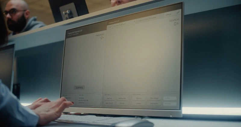Monitor, Computer, Immigration, Biometrics by Frame Stock Footage ...