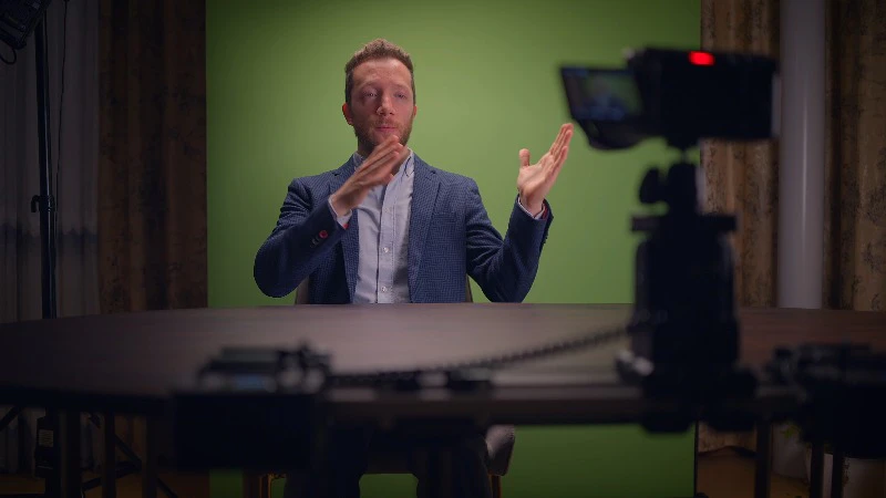 Man, Streaming, Talking, Camera by Animedias – Stock Footage | Artlist