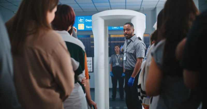 Explaining, Airport, Security, Terminal by Frame Stock Footage – Stock ...