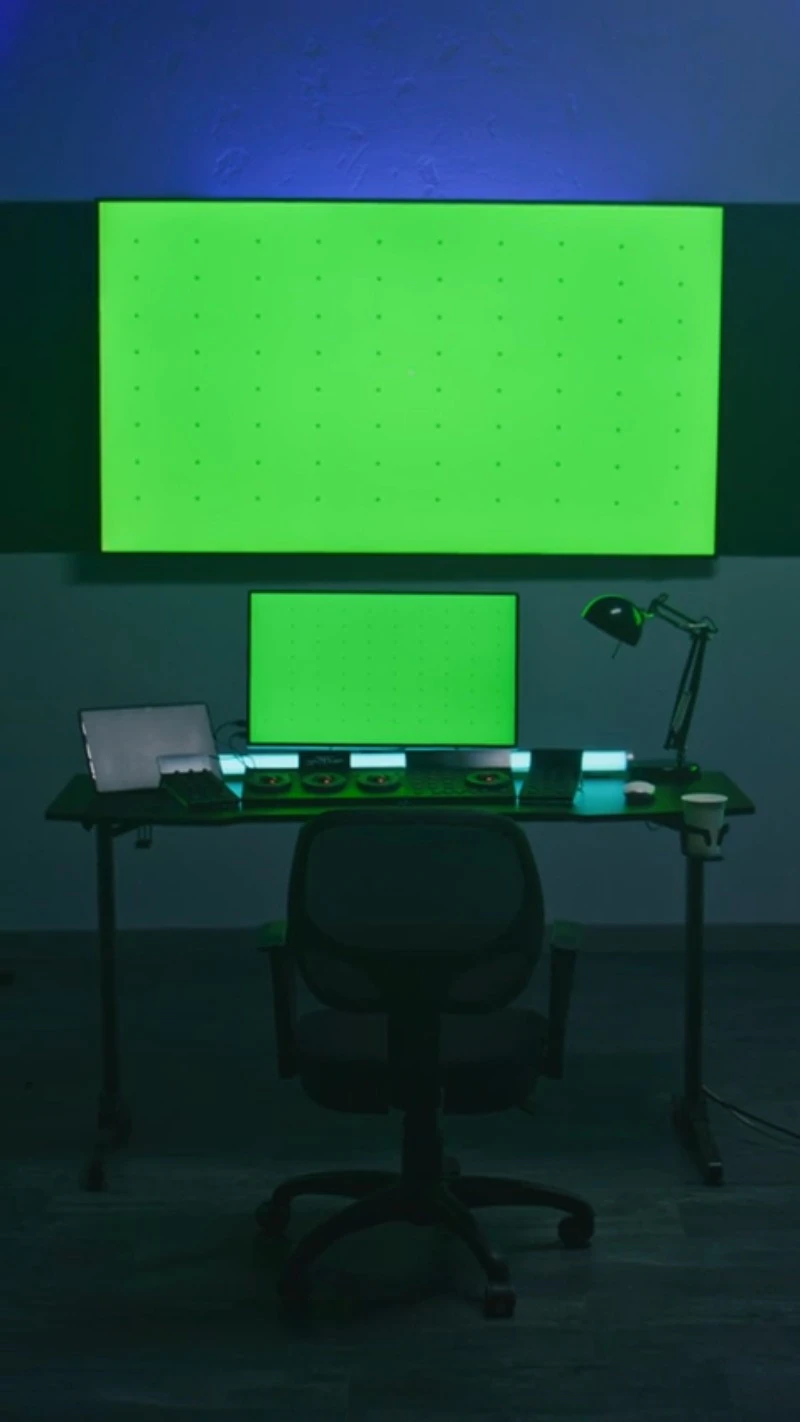 Computer, Vertical Format, Studio, Desk by Frame Stock Footage – Stock ...