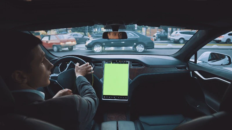 Driver, Electric Car, Green Screen, Ride by Oleh Ibrahimov – Stock ...