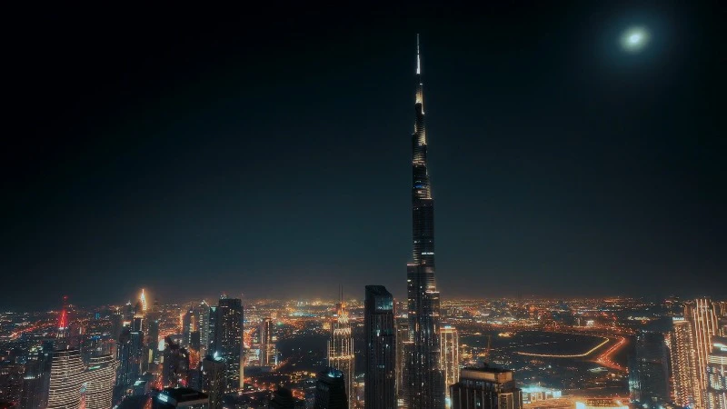 Moon, Metropolis, Buildings, Cityscape by Thomas Gellert – Stock ...