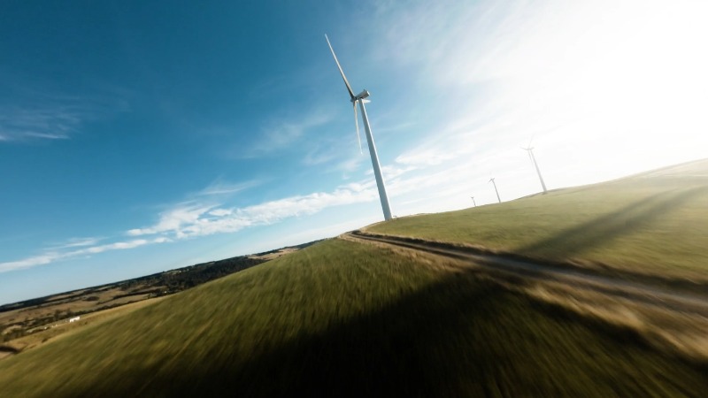 Fpv, Wind Turbine, Drone, Sustainable Power by Brad Day – Stock Footage ...
