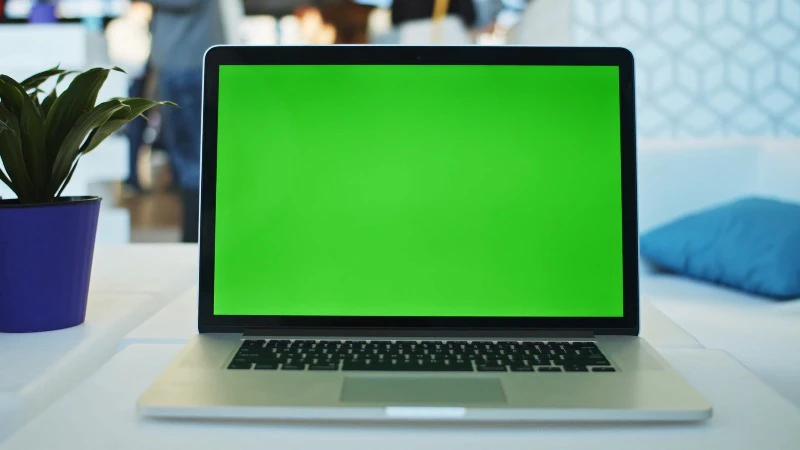 Office, Green Screen, Laptop, Crowded by Oleh Ibrahimov – Stock Footage ...