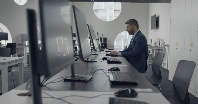 Computer, Businessman, Office, Working by Erwin de Boer – Stock Footage ...