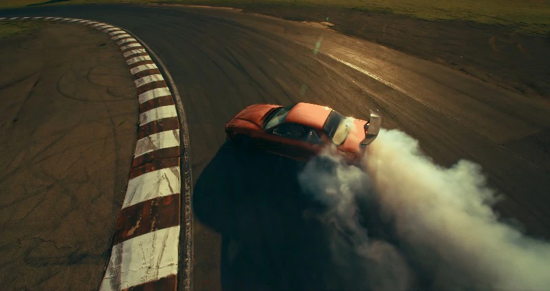 Motorsport, Race Track, Skidding, Smoke by Brad Day – Stock Footage ...