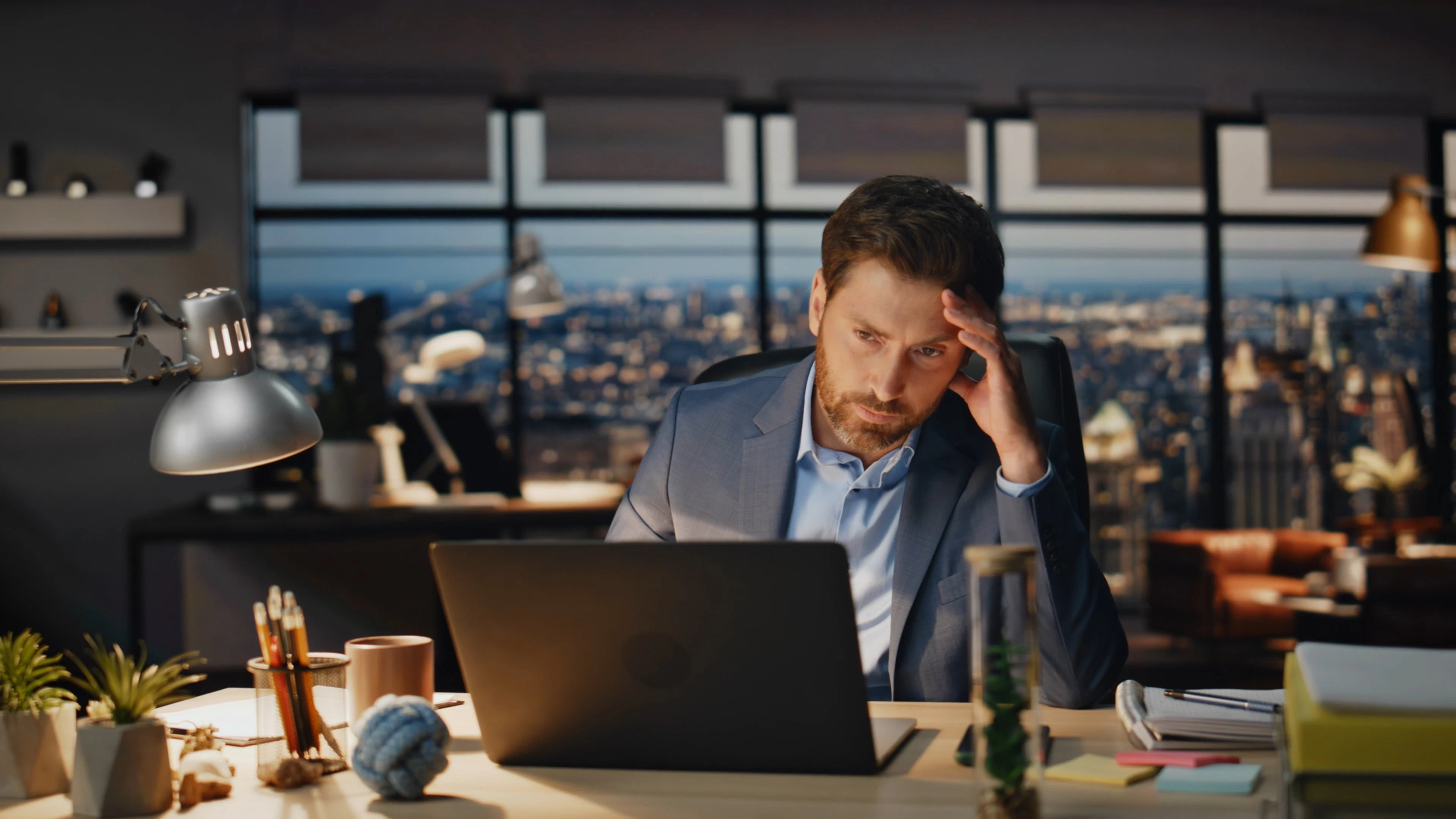 Discover businessman-working-late, a story-driven footage | Artlist
